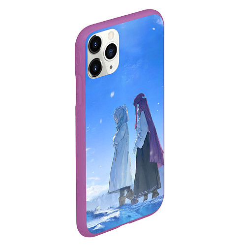 Чехол iPhone 11 Pro матовый Sousou no Frieren Fern Stark Kraft / 3D-Фиолетовый – фото 2