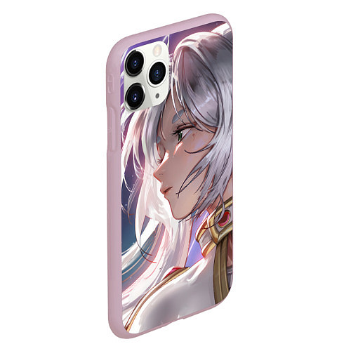 Чехол iPhone 11 Pro матовый Sousou no Frieren Фрирен beautiful / 3D-Розовый – фото 2