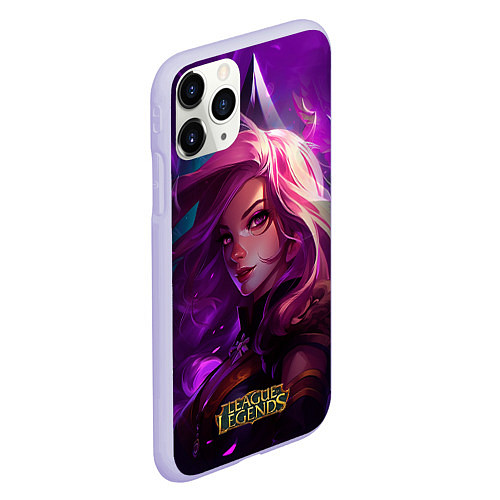 Чехол iPhone 11 Pro матовый League of Legends Kaisa Kda style / 3D-Светло-сиреневый – фото 2