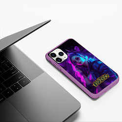 Чехол iPhone 11 Pro матовый League of Legends Kaisa Kda style, цвет: 3D-фиолетовый — фото 2