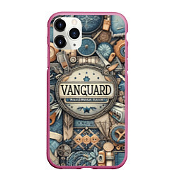 Чехол iPhone 11 Pro матовый Vanguard composition - ai art, цвет: 3D-малиновый