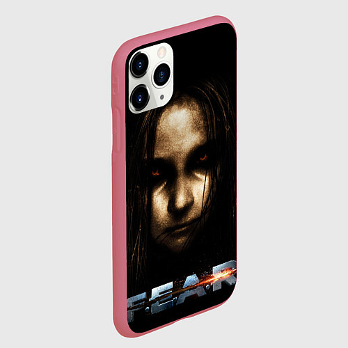 Чехол iPhone 11 Pro матовый FEAR - Alma / 3D-Малиновый – фото 2