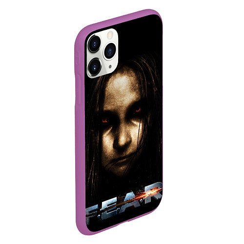 Чехол iPhone 11 Pro матовый FEAR - Alma / 3D-Фиолетовый – фото 2