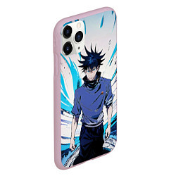 Чехол iPhone 11 Pro матовый Мэгуми Фусигуро из Jujutsu Kaisen абстракция, цвет: 3D-розовый — фото 2