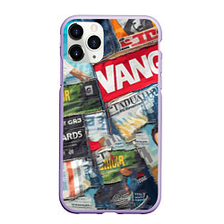 Чехол iPhone 11 Pro матовый Vanguard collage - ai art patchwork, цвет: 3D-светло-сиреневый