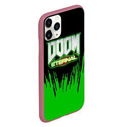 Чехол iPhone 11 Pro матовый Doom, цвет: 3D-малиновый — фото 2