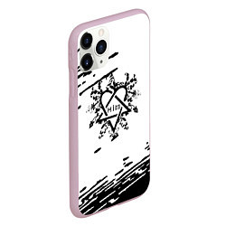 Чехол iPhone 11 Pro матовый Him метал, цвет: 3D-розовый — фото 2