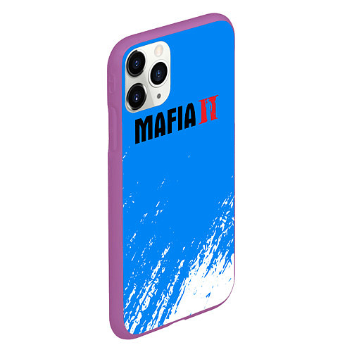 Чехол iPhone 11 Pro матовый Mafia мафия / 3D-Фиолетовый – фото 2