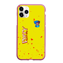 Чехол iPhone 11 Pro матовый Poppy Playtime Хагги Вагги монстр, цвет: 3D-малиновый