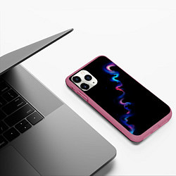 Чехол iPhone 11 Pro матовый Звёздный дым, цвет: 3D-малиновый — фото 2