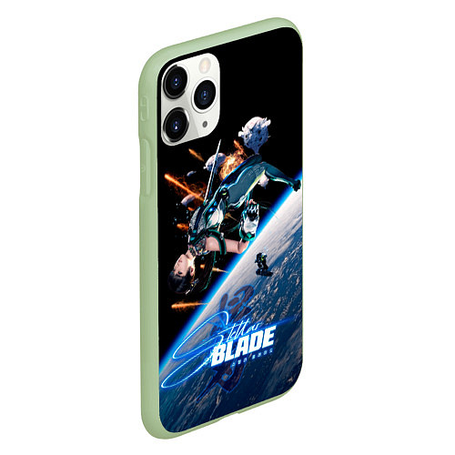 Чехол iPhone 11 Pro матовый Ева stellar blade / 3D-Салатовый – фото 2