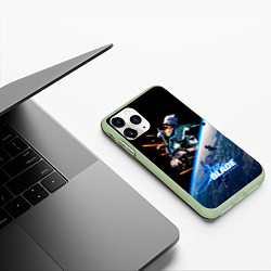 Чехол iPhone 11 Pro матовый Ева stellar blade, цвет: 3D-салатовый — фото 2