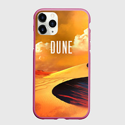Чехол iPhone 11 Pro матовый Dune - sands, цвет: 3D-малиновый