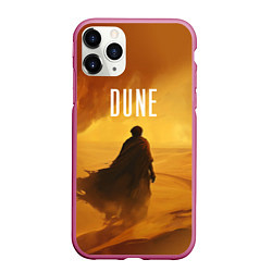 Чехол iPhone 11 Pro матовый Дюна - пустыня, цвет: 3D-малиновый