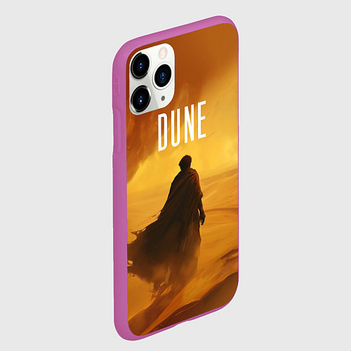 Чехол iPhone 11 Pro матовый Дюна - пустыня / 3D-Фиолетовый – фото 2