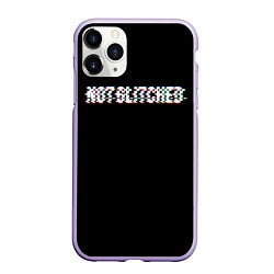 Чехол iPhone 11 Pro матовый Not glitched, цвет: 3D-светло-сиреневый