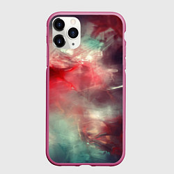 Чехол iPhone 11 Pro матовый Космическая аномалия, цвет: 3D-малиновый
