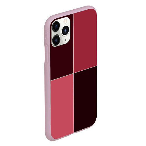 Чехол iPhone 11 Pro матовый Тёмный розовый 4 цвета / 3D-Розовый – фото 2