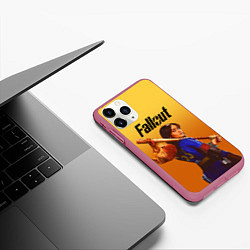 Чехол iPhone 11 Pro матовый Люси - Фаллаут, цвет: 3D-малиновый — фото 2