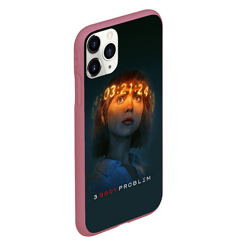 Чехол iPhone 11 Pro матовый Задача трёх тел - Салазар / 3D-Малиновый – фото 2