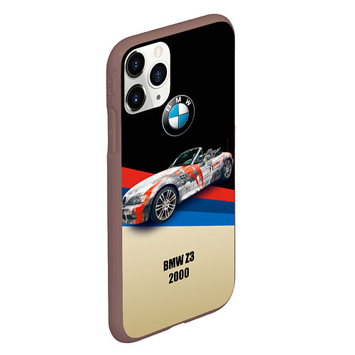 Чехол iPhone 11 Pro матовый Немецкий родстер BMW Z3 / 3D-Коричневый – фото 2