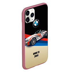 Чехол iPhone 11 Pro матовый Немецкий родстер BMW Z3, цвет: 3D-малиновый — фото 2