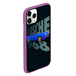 Чехол iPhone 11 Pro матовый Немецкая спортивная машина Porsche 968, цвет: 3D-фиолетовый — фото 2