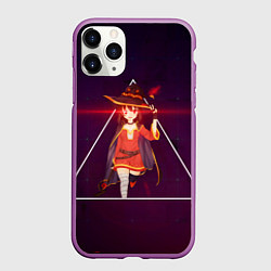 Чехол iPhone 11 Pro матовый Konosuba Мэгумин cute, цвет: 3D-фиолетовый
