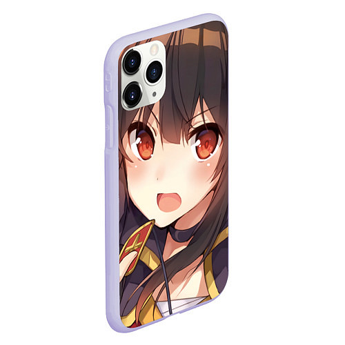 Чехол iPhone 11 Pro матовый Konosuba Мэгумин cute / 3D-Светло-сиреневый – фото 2