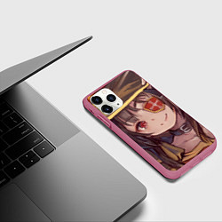 Чехол iPhone 11 Pro матовый Konosuba Мэгумин cute, цвет: 3D-малиновый — фото 2