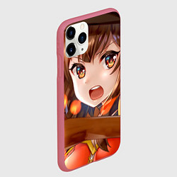 Чехол iPhone 11 Pro матовый Konosuba Мэгумин cute, цвет: 3D-малиновый — фото 2