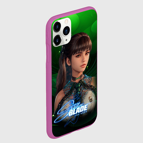Чехол iPhone 11 Pro матовый Stellar Blade Eve / 3D-Фиолетовый – фото 2
