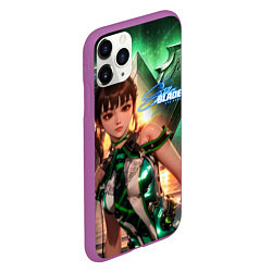 Чехол iPhone 11 Pro матовый Stellar Blade Eve green style, цвет: 3D-фиолетовый — фото 2