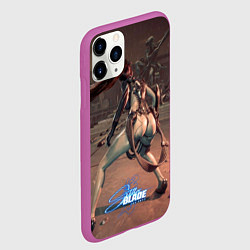 Чехол iPhone 11 Pro матовый Stellar Blade Eve green style, цвет: 3D-фиолетовый — фото 2