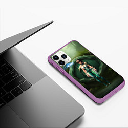 Чехол iPhone 11 Pro матовый Stellar Blade Eve girl, цвет: 3D-фиолетовый — фото 2