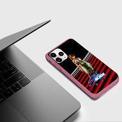 Чехол iPhone 11 Pro матовый Stellar Blade Eve black red, цвет: 3D-малиновый — фото 2
