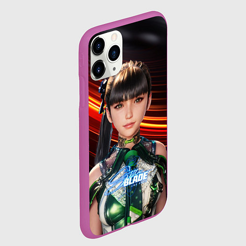 Чехол iPhone 11 Pro матовый Stellar Blade Eve dark / 3D-Фиолетовый – фото 2