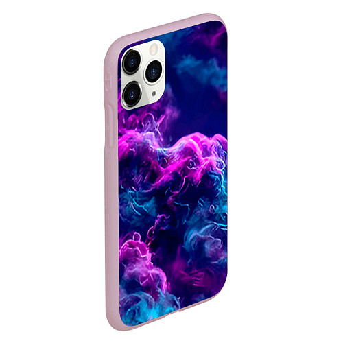 Чехол iPhone 11 Pro матовый Огонь инферно - inferno oroginal / 3D-Розовый – фото 2