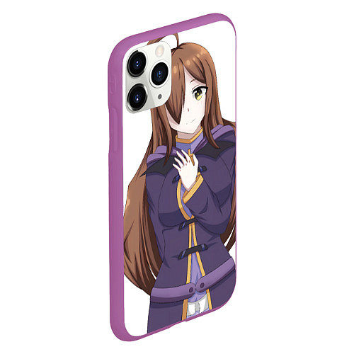 Чехол iPhone 11 Pro матовый Konosuba Виз / 3D-Фиолетовый – фото 2