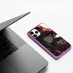 Чехол iPhone 11 Pro матовый Konosuba Мэгумин милая, цвет: 3D-фиолетовый — фото 2