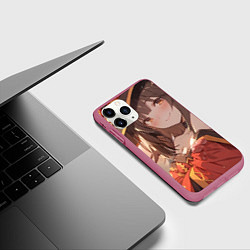 Чехол iPhone 11 Pro матовый Konosuba Мэгумин милая, цвет: 3D-малиновый — фото 2