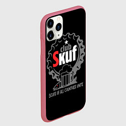 Чехол iPhone 11 Pro матовый Skuf club, цвет: 3D-малиновый — фото 2