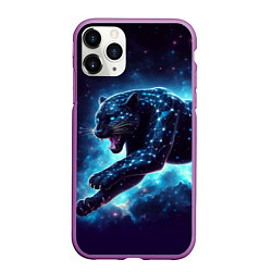 Чехол iPhone 11 Pro матовый Fantastic star panter - ai art fantasy, цвет: 3D-фиолетовый