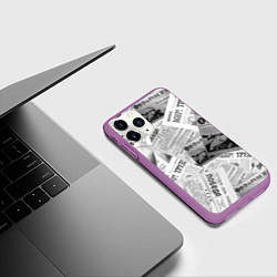 Чехол iPhone 11 Pro матовый Газеты 9 мая, цвет: 3D-фиолетовый — фото 2