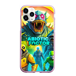 Чехол iPhone 11 Pro матовый Abiotic Factor яркие монстры, цвет: 3D-розовый