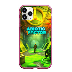 Чехол iPhone 11 Pro матовый Abiotic Factor атомный завод, цвет: 3D-малиновый