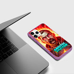 Чехол iPhone 11 Pro матовый Abiotic Factor персонаж, цвет: 3D-фиолетовый — фото 2