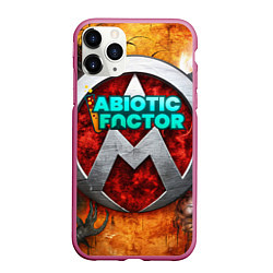 Чехол iPhone 11 Pro матовый Abiotic Factor монстры, цвет: 3D-малиновый