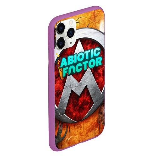 Чехол iPhone 11 Pro матовый Abiotic Factor монстры / 3D-Фиолетовый – фото 2