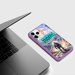 Чехол iPhone 11 Pro матовый Abiotic Factor атомный завод, цвет: 3D-фиолетовый — фото 2